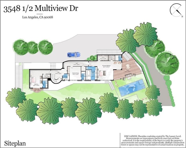 35481/2 Multiview Dr, Los Angeles, CA 90068 - view of room layout