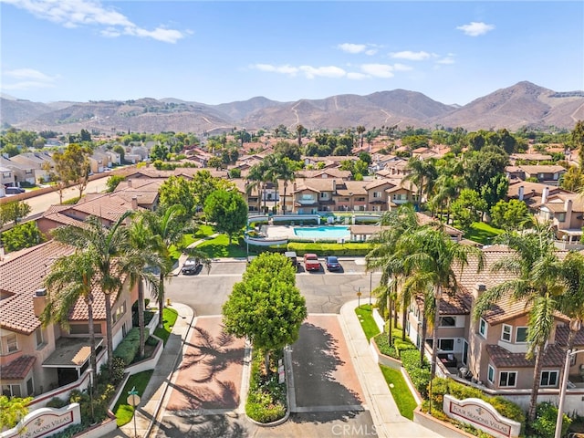 3732 Calle Monada, Riverside, CA 92503 - aerial view of residential area featuring a mountainous background