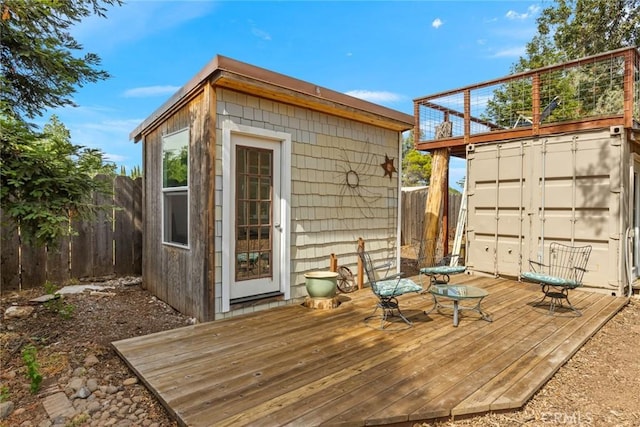 10 Roseanna Ct, Chico, CA 95973 - view of shed with a fenced backyard