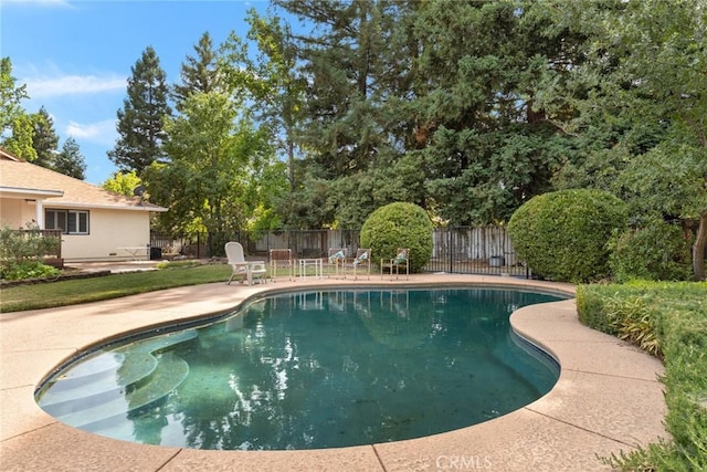 10 Roseanna Ct, Chico, CA 95973 - view of swimming pool with a patio area and a fenced backyard