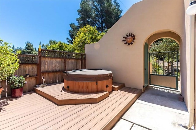 1410 Verde Canyon Rd, Arroyo Grande, CA 93420 - deck featuring a covered hot tub