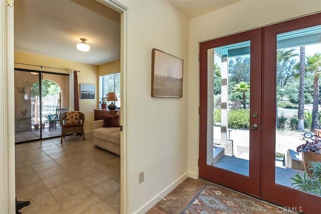 1410 Verde Canyon Rd, Arroyo Grande, CA 93420 - tiled foyer with french doors and baseboards