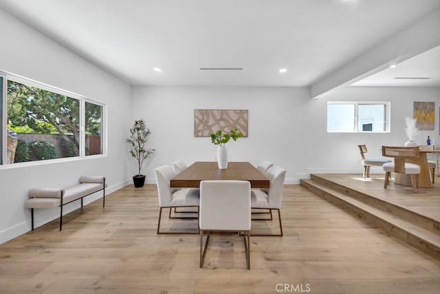 20646 Hatton St, Winnetka, CA 91306 - dining area featuring recessed lighting and light wood finished floors