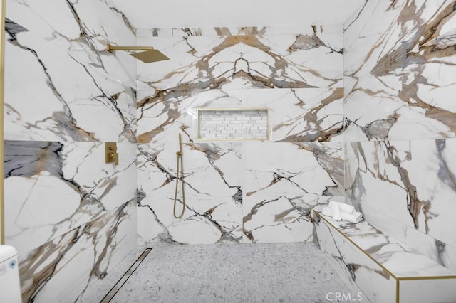 20646 Hatton St, Winnetka, CA 91306 - bathroom with a marble finish shower