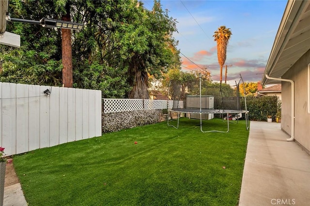 7985 Stella St, Riverside, CA 92504 - fenced backyard with a trampoline