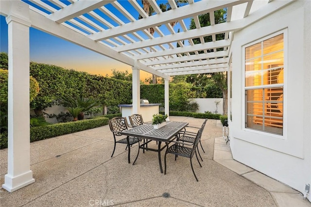 2786 E California Blvd, Pasadena, CA 91107 - view of patio / terrace featuring outdoor dining space and a pergola