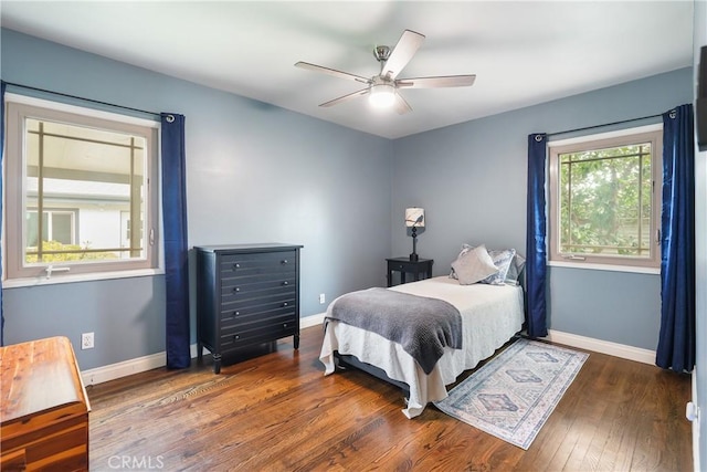 6557 Clybourn Ave, North Hollywood, CA 91606 - bedroom featuring hardwood / wood-style flooring and ceiling fan