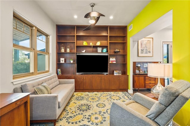 6557 Clybourn Ave, North Hollywood, CA 91606 - living area with built in features and recessed lighting