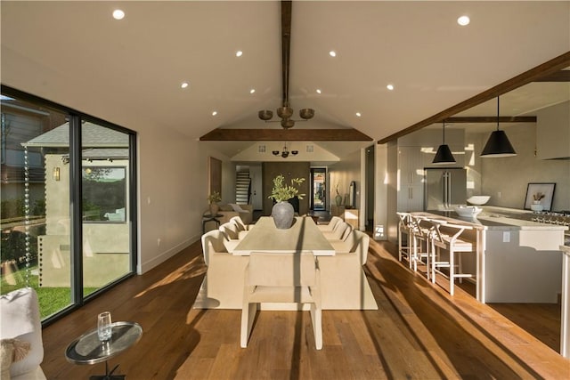 3733 Northland Dr, View Park, CA 90008 - dining room with wood finished floors, plenty of natural light, and recessed lighting
