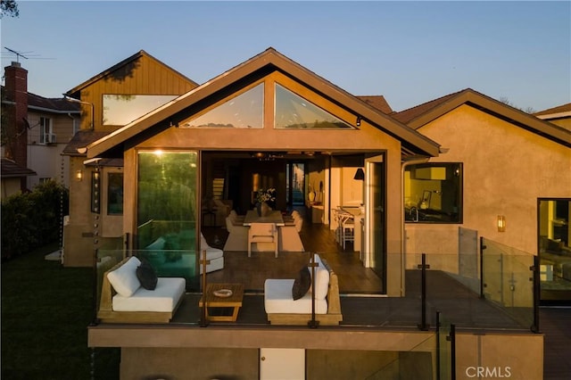 3733 Northland Dr, View Park, CA 90008 - rear view of house featuring stucco siding