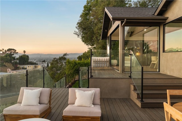 3733 Northland Dr, View Park, CA 90008 - view of deck at dusk