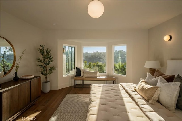 3733 Northland Dr, View Park, CA 90008 - bedroom featuring dark wood finished floors and baseboards