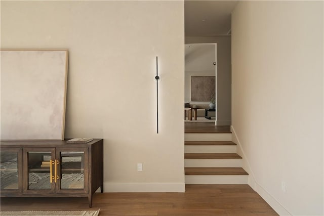 3733 Northland Dr, View Park, CA 90008 - hall with wood finished floors and stairs