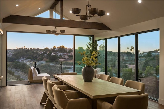 3733 Northland Dr, View Park, CA 90008 - sunroom featuring a chandelier