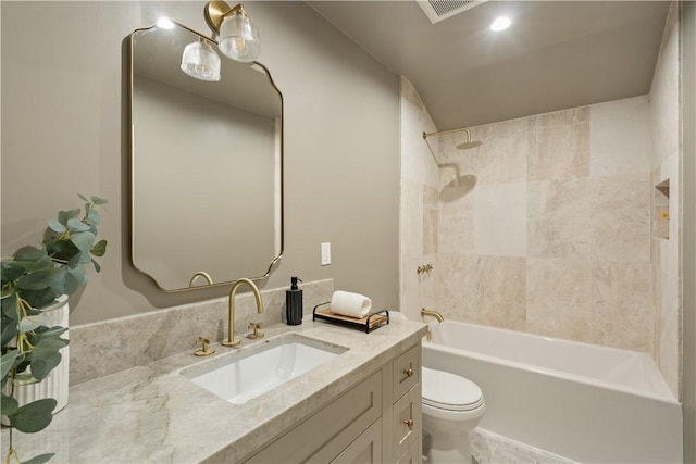 3733 Northland Dr, View Park, CA 90008 - bathroom with vanity and  shower combination