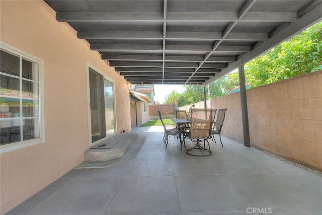 5221 Farago Ave, Temple City, CA 91780 - fenced backyard with outdoor dining space and a patio area