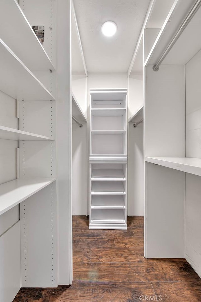5221 Farago Ave, Temple City, CA 91780 - walk in closet featuring dark wood-style flooring