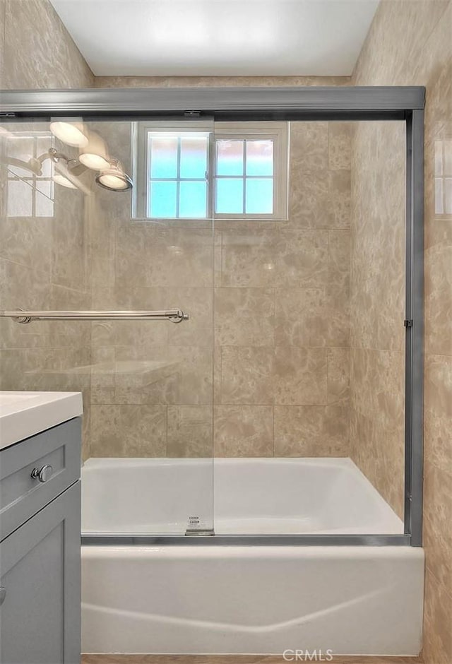 5221 Farago Ave, Temple City, CA 91780 - bathroom with bath / shower combo with glass door and vanity