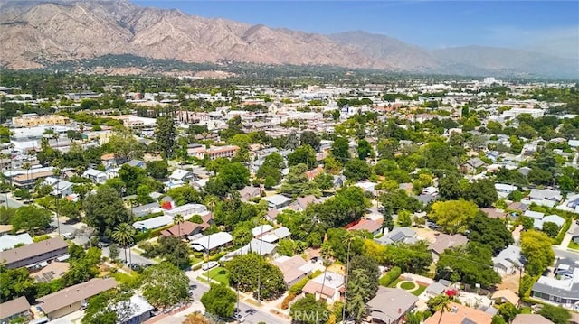 164 S Berkeley Ave, Pasadena, CA 91107 - aerial overview of property's location featuring mountains