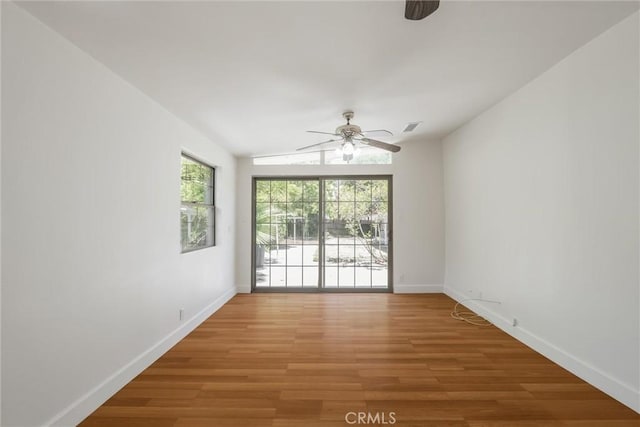 164 S Berkeley Ave, Pasadena, CA 91107 - unfurnished room featuring a ceiling fan and light wood-style floors