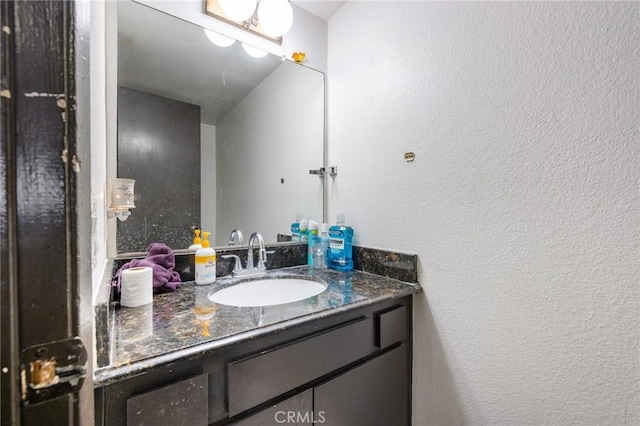 220 S Palm Ave, Santa Paula, CA 93060 - bathroom featuring vanity and a textured wall