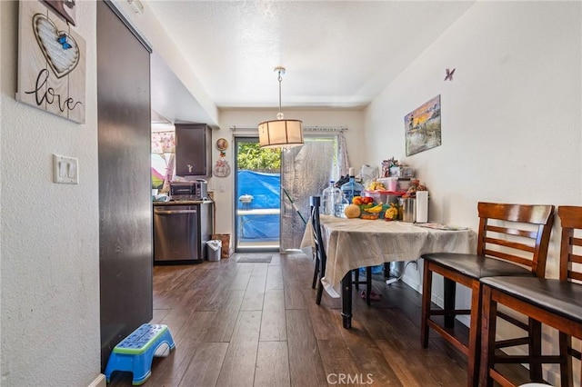 220 S Palm Ave, Santa Paula, CA 93060 - dining area featuring dark wood-style floors