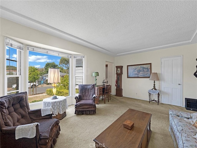 2345 22nd St, Santa Monica, CA 90405 - carpeted living room with a textured ceiling