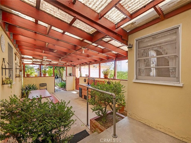 2345 22nd St, Santa Monica, CA 90405 - view of patio / terrace with a pergola