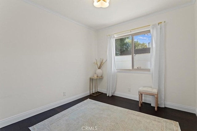 4332 Fairbrook Ln, Moorpark, CA 93021 - spare room with crown molding and dark wood-style flooring