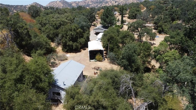 46424 Baldpate Ln, Squaw Valley, CA 93675 - view from above of property featuring a forest and mountains