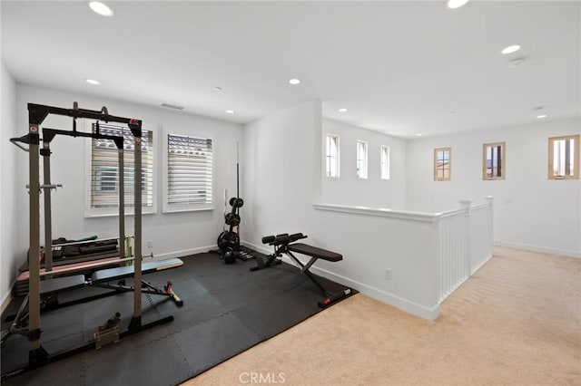138 Jayhawk, Irvine, CA 92602 - workout room featuring baseboards and recessed lighting