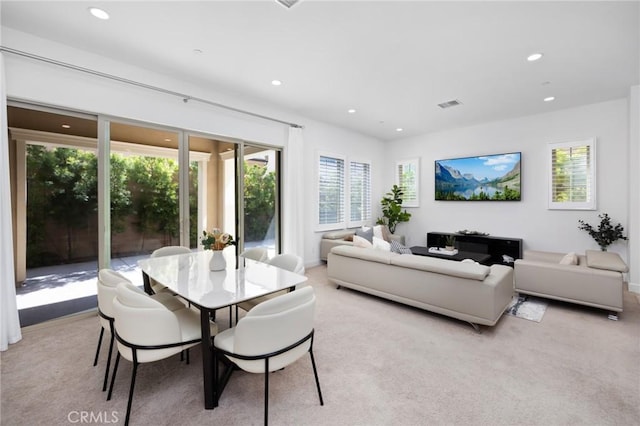 138 Jayhawk, Irvine, CA 92602 - dining area featuring recessed lighting and light carpet