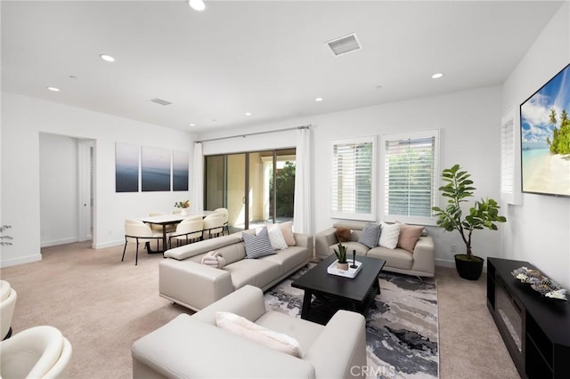138 Jayhawk, Irvine, CA 92602 - carpeted living area with recessed lighting and baseboards