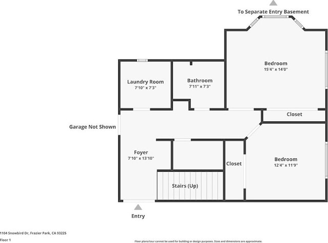1104 Snowbird Dr, Frazier Park, CA 93225 - view of home floor plan