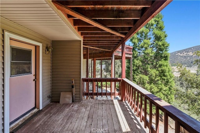 1104 Snowbird Dr, Frazier Park, CA 93225 - deck with a mountain view