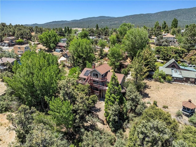 1104 Snowbird Dr, Frazier Park, CA 93225 - aerial perspective of suburban area featuring a mountain backdrop