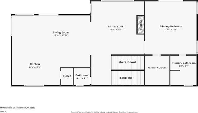 1104 Snowbird Dr, Frazier Park, CA 93225 - view of home floor plan
