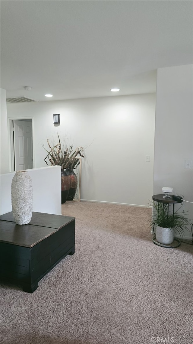 13749 Starshine Dr, Victorville, CA 92392 - living area featuring carpet floors and recessed lighting
