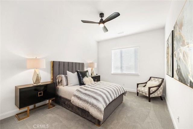 41783 Valencia Way, Temecula, CA 92592 - bedroom with light carpet and ceiling fan