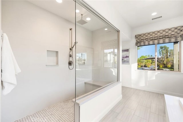 41783 Valencia Way, Temecula, CA 92592 - bathroom with walk in shower and recessed lighting