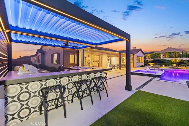 41783 Valencia Way, Temecula, CA 92592 - view of patio featuring a pool with connected hot tub