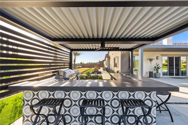 41783 Valencia Way, Temecula, CA 92592 - view of patio with an outdoor kitchen
