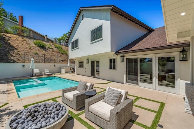 2056 Dublin Dr, Glendale, CA 91206 - view of pool featuring a patio and a pool with connected hot tub