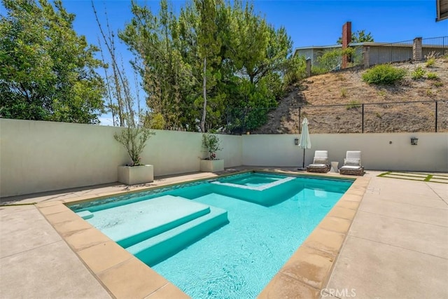 2056 Dublin Dr, Glendale, CA 91206 - view of pool with a pool with connected hot tub