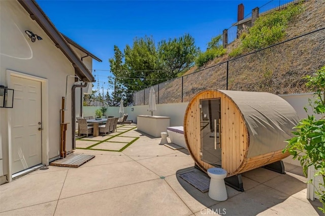 2056 Dublin Dr, Glendale, CA 91206 - fenced backyard with a patio area and outdoor dining area