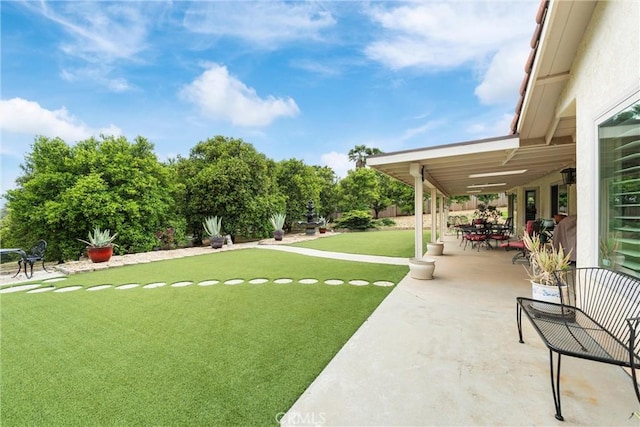 16151 Sunset Way, Valley Center, CA 92082 - view of grassy yard featuring a patio