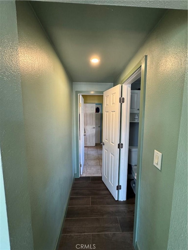 825 E Eagle St, Long Beach, CA 90806 - hallway featuring dark wood-style floors and recessed lighting