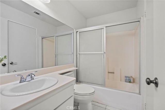 1495 Mccabe Way, West Covina, CA 91791 - full bathroom featuring vanity, bath / shower combo with glass door, and tile patterned floors