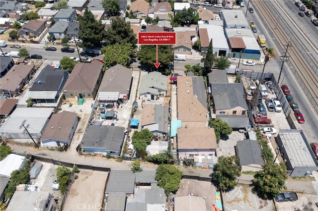 1684 E Martin Luther King Jr Blvd, Los Angeles, CA 90011 - aerial overview of property's location with nearby suburban area