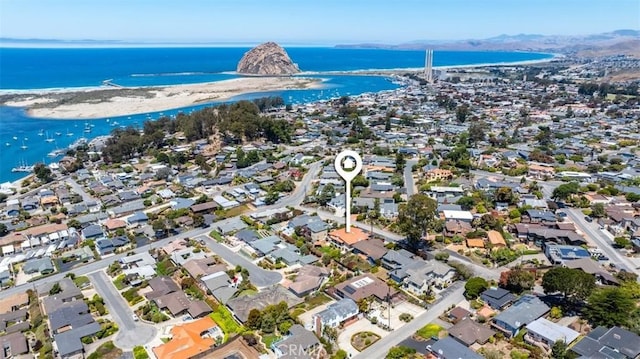 750 Luisita St, Morro Bay, CA 93442 - aerial overview of property's location with a large body of water and nearby suburban area